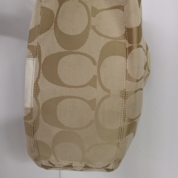 Coach Satchel Shoulder Bag Canvas F19281, Crossbody Adjustable Strap - Picture 5 of 12